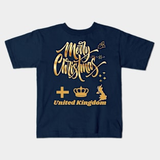 Merry Christmas United Kingdom Kids T-Shirt